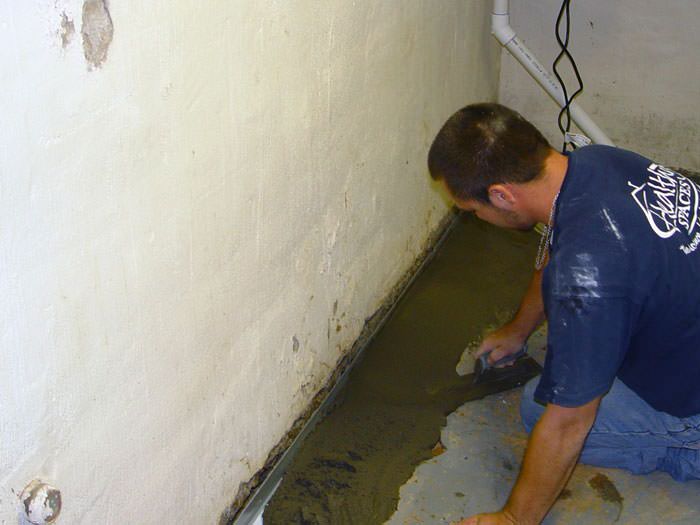 Our Thin Basement Floor Drainage System For Waterproofing